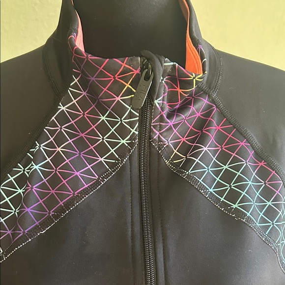 Fila Women's Black and Athletic/ Running Zip Up Jacket | XL - Picture 3 of 7